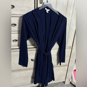 Bump in the Night Women’s Maternity Robe Navy Medium